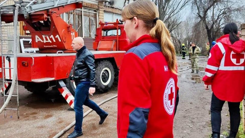 Våra volontärer var på plats för att ge vård och nödhjälp till drabbade när en explosion inträffade i staden Kryvyj Rih.
