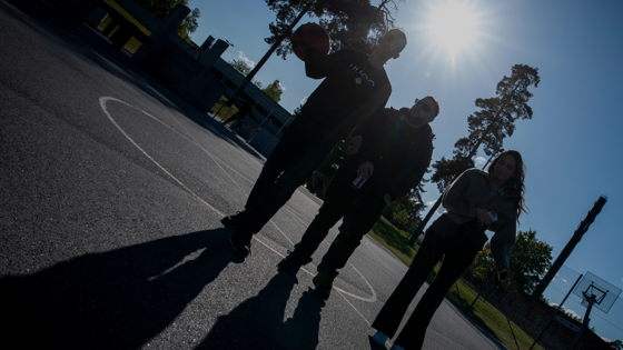 En grupp unga tjejer