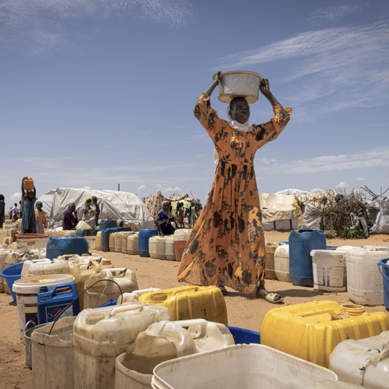 Människor på flykt i Sudan