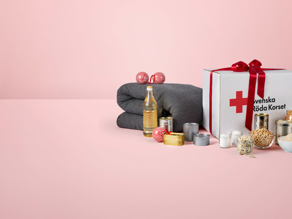 Katastrofpaket med sidenband runt