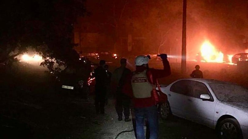 Våra räddningsarbetare ryckte under natten ut efter explosioner i Mykolaiv i sydöstra Ukraina