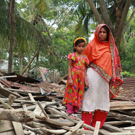 Drabbade av extremväder i Bangladesh.