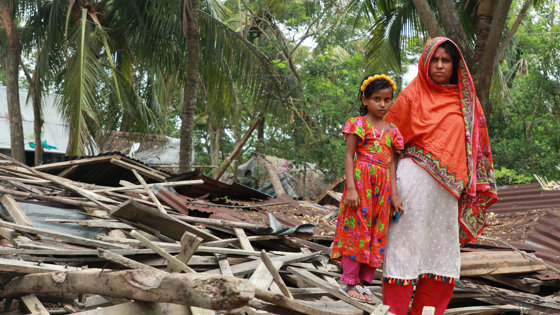 Drabbade av extremväder i Bangladesh.