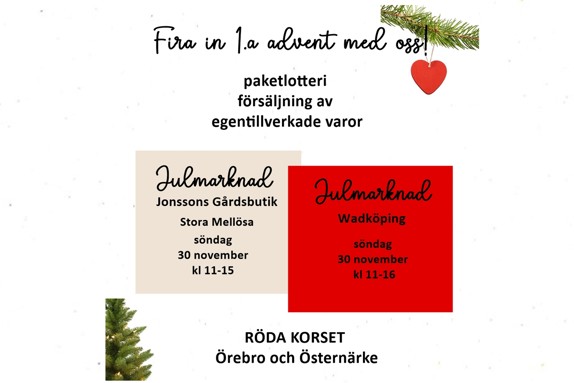 Julrmarknader 1:a advent