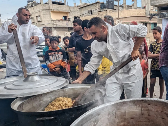 Soppkök i Gaza.