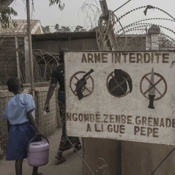 Barn går in till sjukhus i Mali
