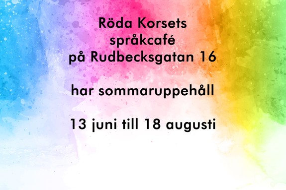Språkcaféet har sommaruppehåll