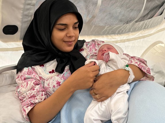 Nyfödd i Gaza.
