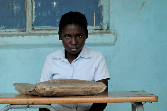 Barn drabbat av hungersnöd i Zambia