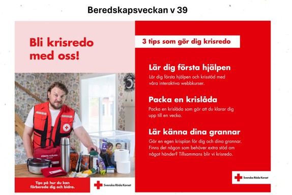 Bli krisredo med Röda Korset