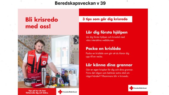 Bli krisredo med Röda Korset