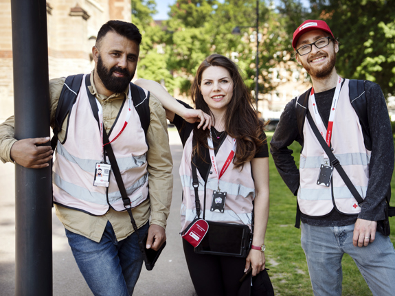 Fundraisers in Malmö.