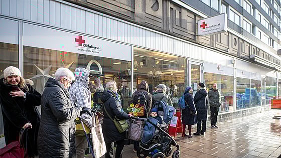 Matförsäljning i Stockholm.