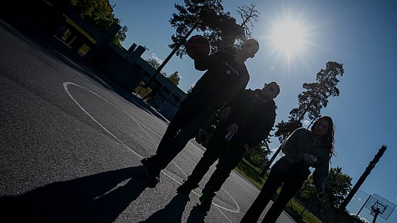 En grupp unga tjejer