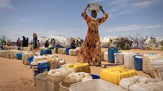 Människor på flykt i Sudan