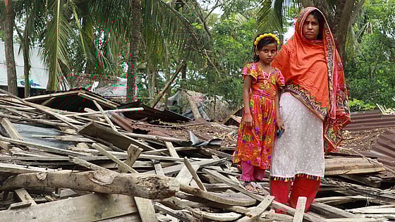Drabbade av extremväder i Bangladesh.