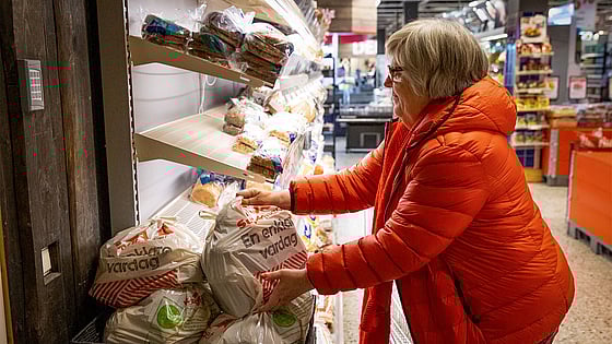 Röda Kors-volontären Gunborg.