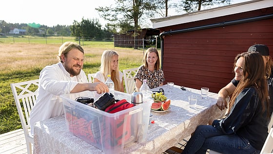 Grupp som övar inför kris