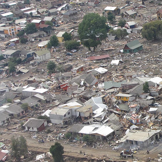 Rasmassor efter svår jordbävning