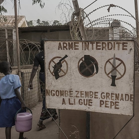 Barn går in till sjukhus i Mali