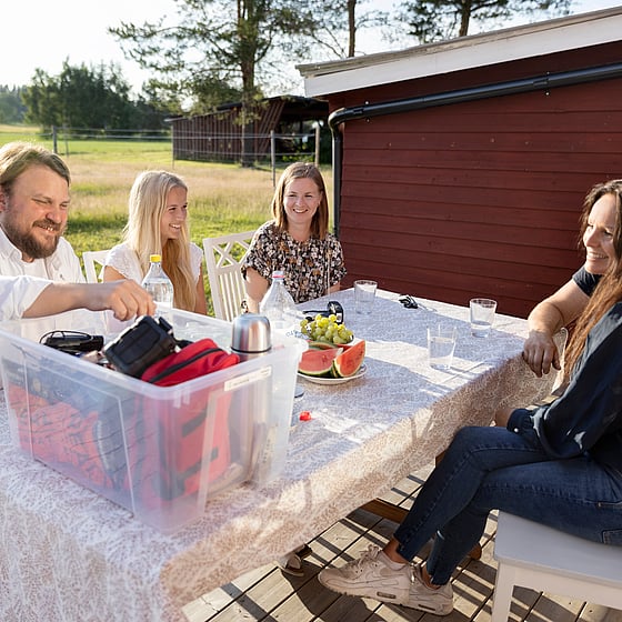 Grupp som övar inför kris