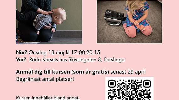 Första hjälpen HLR bebis 13 maj 2026