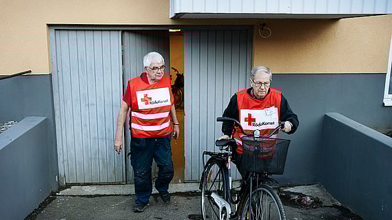 Röda Korsets cykelverkstad