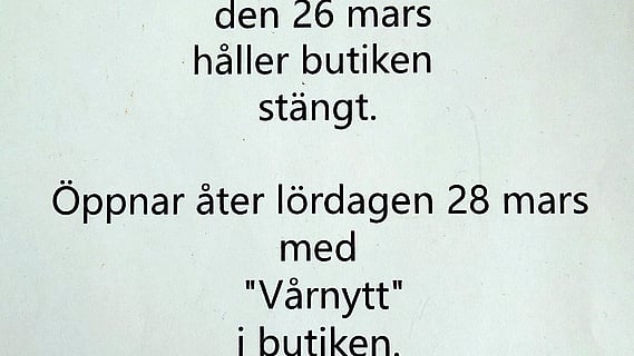 Stängt