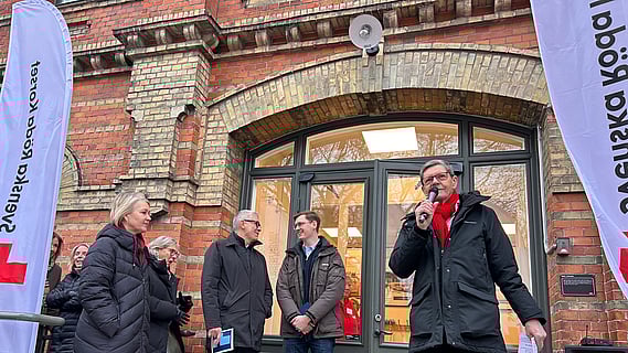 Invigning av Röda Korsets hus med landshövding och generaldirektör