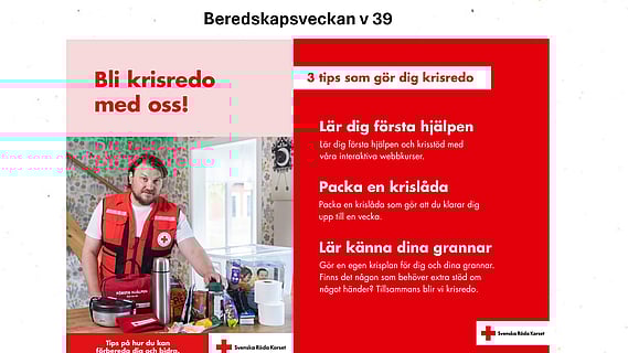 Bli krisredo med Röda Korset