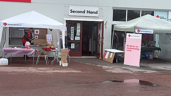 Mora Rödakorskrets fanns på flera ställen i Mora under denna vecka. Mycket uppskattat!