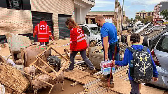 Vi var på plats för att hjälpa efter de mycket svåra översvämningar som drabbade provinsen Valencia i Spanien 2024.