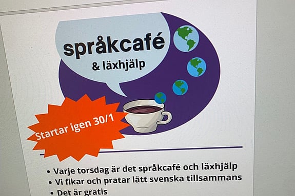 Affisch Språkkafé