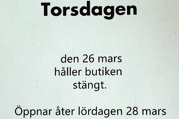 Stängt