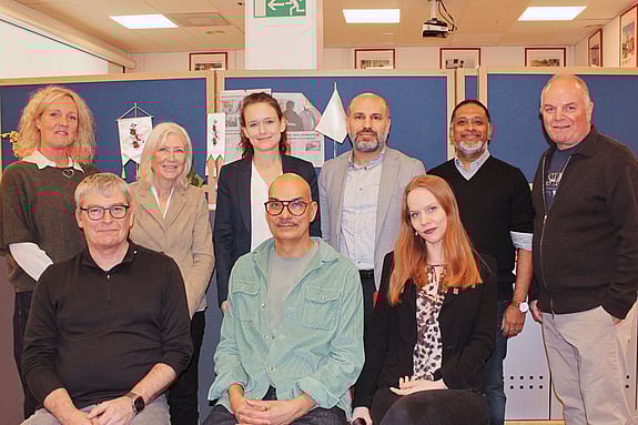 gruppbild av malmökretsens styrelse bestående av 9 ledamöter