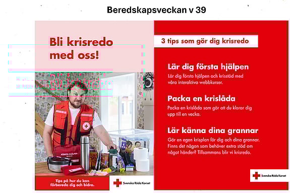 Bli krisredo med Röda Korset