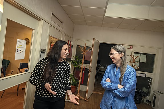 Valeria och Hannah har lärt känna varandra väl. – Jag kände hopp och inspiration redan första mötet, säger Valeria.