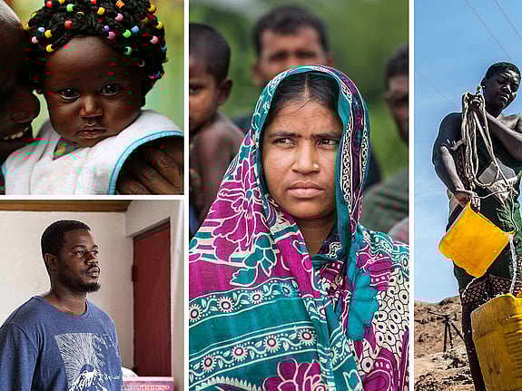 Människor drabbade av extremväder