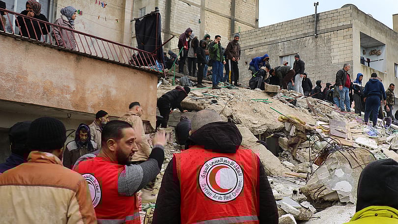 Jordbävning i Syrien.