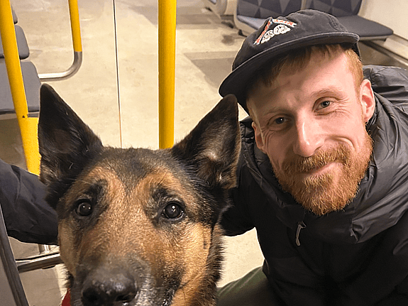 Månadsgivare Joakim med hund