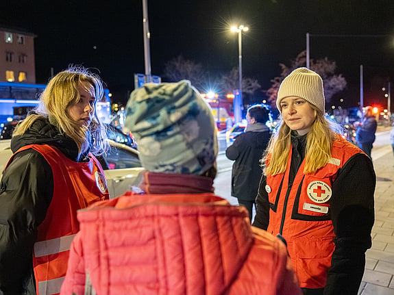 Röda Korset krisinsats.