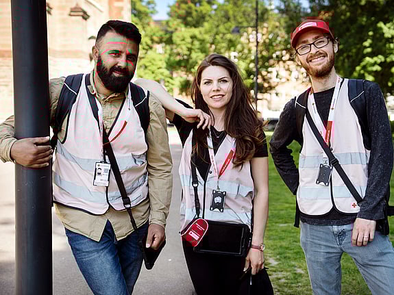 Fundraisers in Malmö.