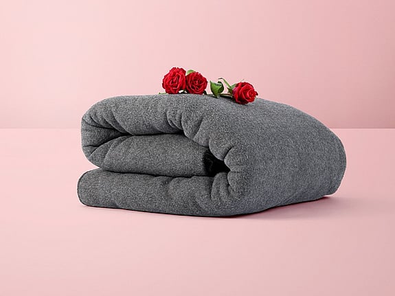 Vinterfilt med rosor på