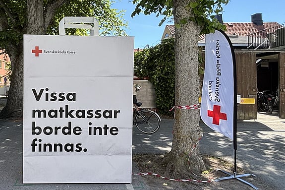 Jättekassen i Visby under Almedalen