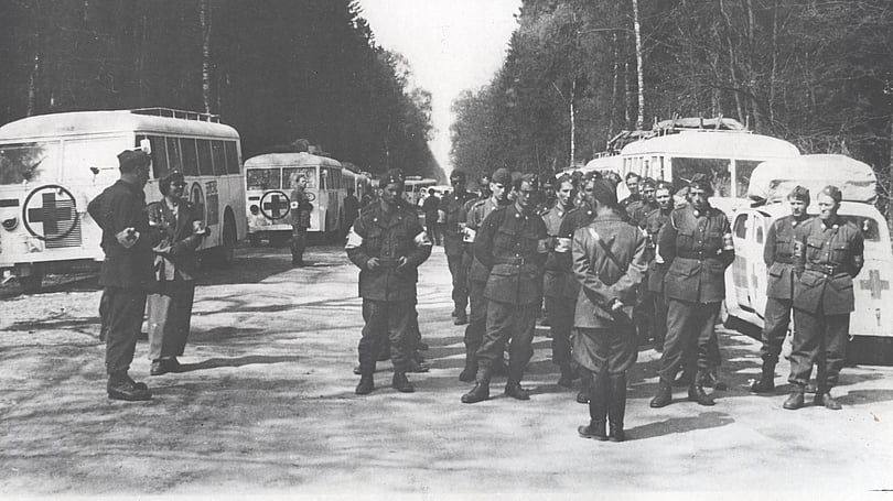 Evakuering från koncentrationsläger med vita bussarna, 1945