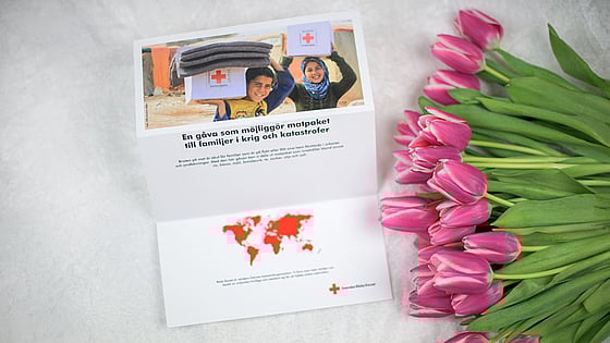 Gåvobevis med tulpaner