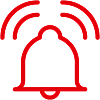 Ikon med ringande klocka