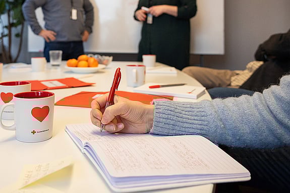 Vid Röda Korsets lokala årsstämmor förs det protokoll.