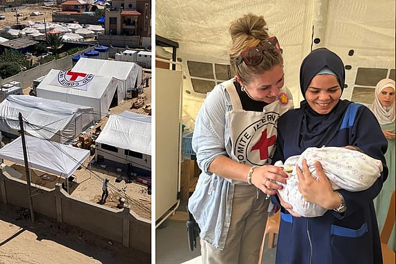 Asia får en trygg start i livet på vårt fältsjukhus.