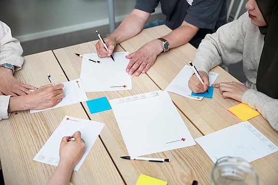 Det dokumenteras inom Röda Korsets verksamhet.